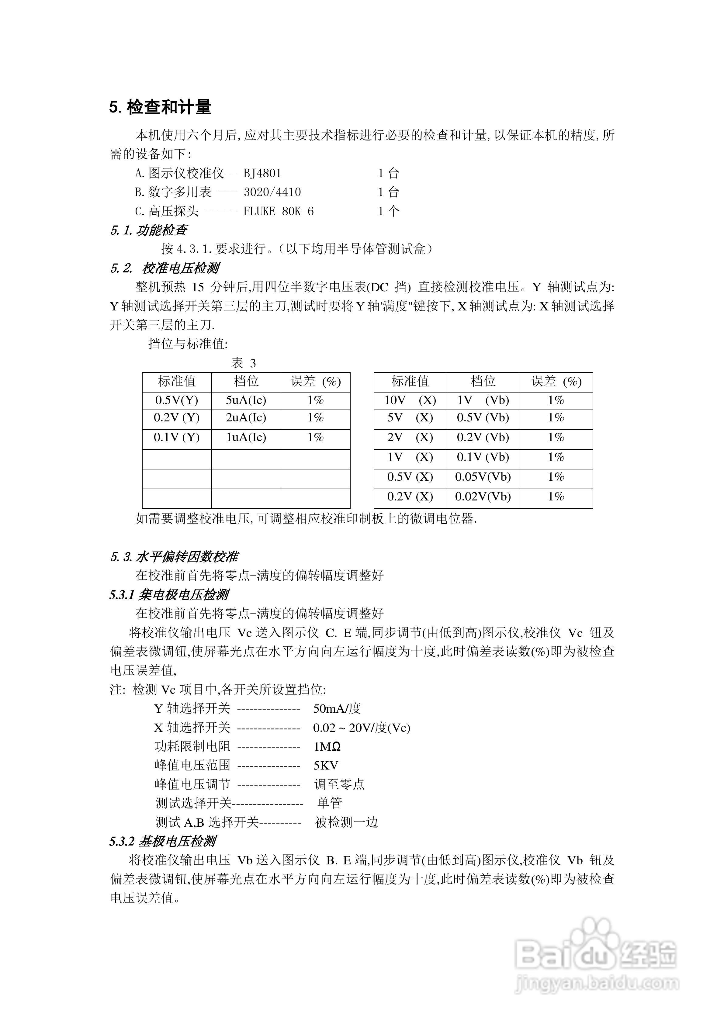 图示仪使用方法